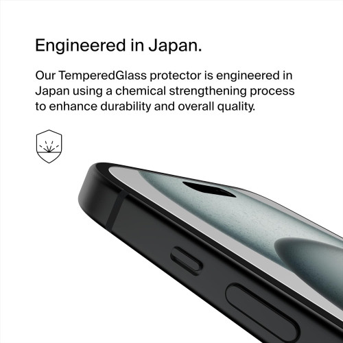 Захисне скло Belkin для iPhone 16 Plus/15 Plus/14 Pro Max TemperedGlass (1 Pack)