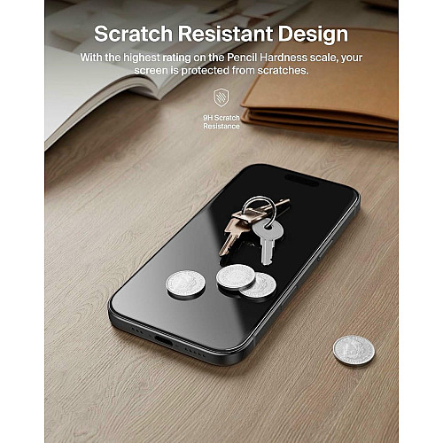 Захисне скло Belkin для iPhone 17 Pro, Privacy TemperedGlass (1 Pack)