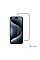 Захисне скло 2E для iPhone 15 Pro Max, 2.5D FCFG, (1 Pack), чорна рамка