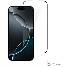 Захисне скло 2E для Apple iPhone 16 Pro(6.3), 2.5D FCFG, (1 Pack), чорна рамка