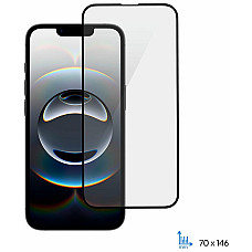 Захисне скло 2E для Apple iPhone 16e(6.1), 2.5D FCFG, (1 Pack), чорна рамка