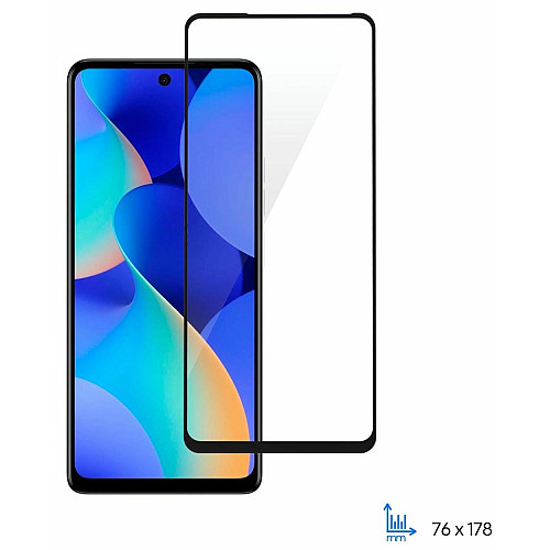 Защитное стекло 2E для TECNO Spark 10 Pro (KI7), 2.5D FCFG, (1 Pack), черная рамка
