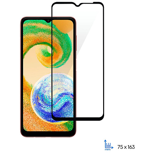 Защитное стекло 2E для Samsung Galaxy A04-A04s (A045-A047), 2.5D FCFG, (1 Pack), черная рамка