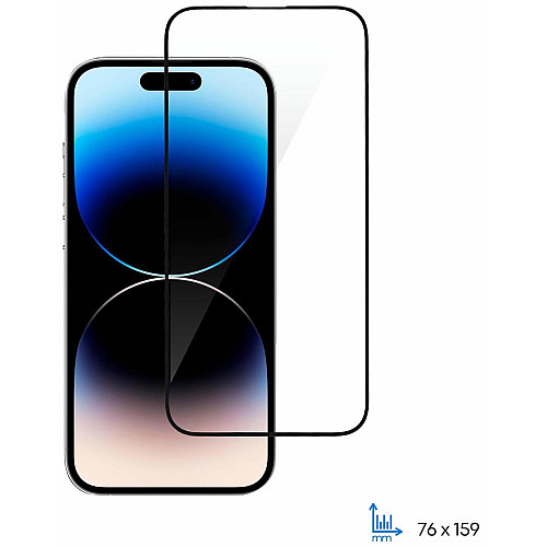 Захисне скло 2E для iPhone 14 Pro Max, 2.5D FCFG, (1 Pack), чорна рамка