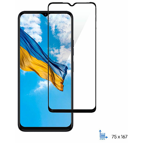 Защитное стекло 2E для TECNO Spark 10 (KI5q), 2.5D FCFG, (1 Pack), черная рамка