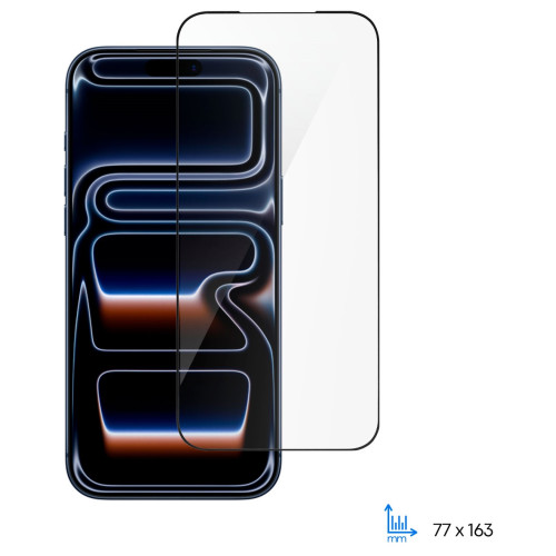 Захисне скло 2E для iPhone 17Pro Max(6.9), 2.5D FCFG, (1 Pack), чорна рамка