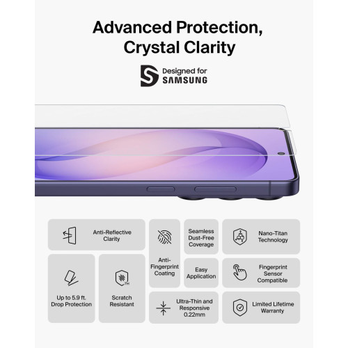 Захисне скло Belkin для Samsung Galaxy S26 Ultra Titan EcoGuard (1 Pack)