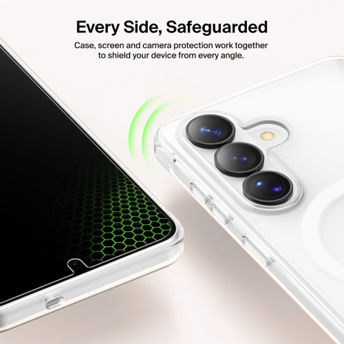 Набір захисту Belkin 3в1 для Samsung Galaxy S26 (скло, чохол, захист камери) (1 Pack)