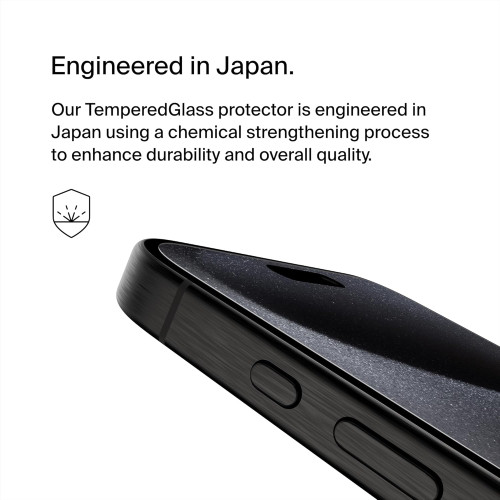 Захисне скло Belkin для iPhone 15 Pro Max TemperedGlass AM (1 Pack)
