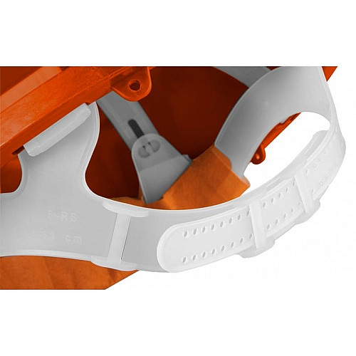 Каска защитная Neo Tools, пластик полипропилен HDPE, пряжка для регулировки, оранжевый.