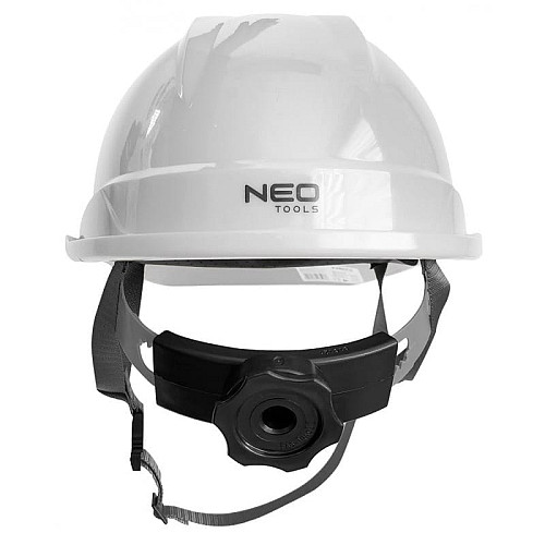 Каска защитная Neo Tools, пластик ABS, пряжка для регулировки, белый