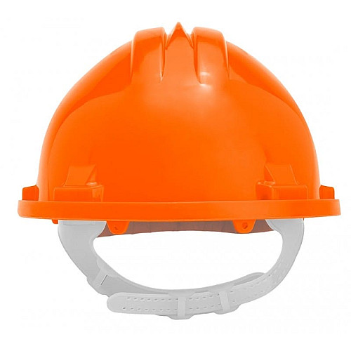Каска защитная Neo Tools, пластик полипропилен HDPE, пряжка для регулировки, оранжевый.