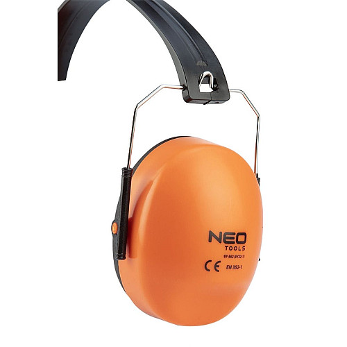 Наушники защитные Neo Tools, SNR 24дБ, категория III, 0.19кг, оранжевый
