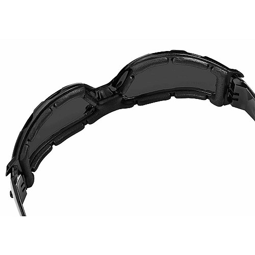 Очки защитные Neo Tools противооскольчатые, класс защиты FT, резиновые скобки, поликарбонат, темно серый
