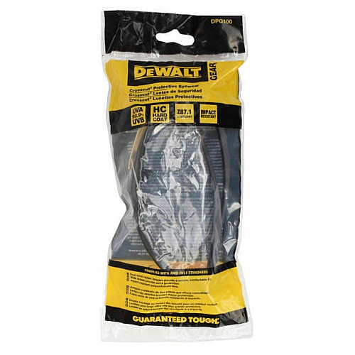 Очки защитные DeWalt Crosscut линзы-затменные серые поликарбонат