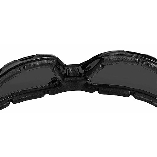 Очки защитные Neo Tools противооскольчатые, класс защиты FT, резиновые скобки, поликарбонат, темно серый