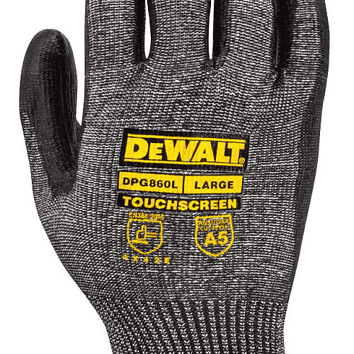 Перчатки рабочие DeWalt универсальные р.9 с высокой HPPE + стекловолокно полиуретан