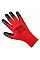 Перчатки рабочие Neo Tools полиэстер с латексным покрытием, р.9, красно-черный 12шт