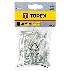 Заклепки TOPEX, алюмінієві, 3.2x10мм, 50шт