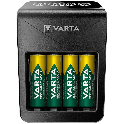 Зарядний пристрій Varta Lcd Plug Charger 4хNI MH AA2600 мА•год