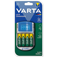 Зарядний пристрій Varta LCD Charger 4хNI MH AA2600 мА•год