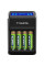 Зарядний пристрій VARTA LCD Plug Charger + Акумулятор NI-MH AA 2100 мАг, 4 шт.