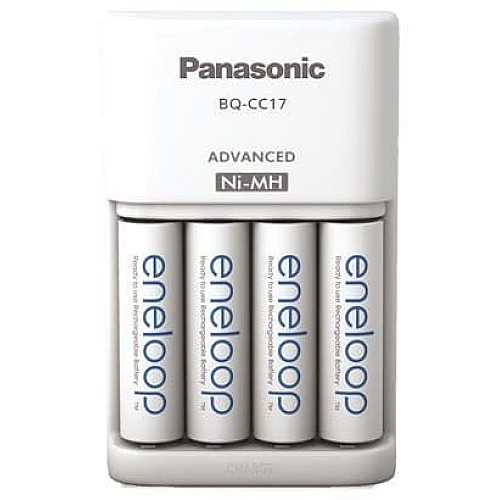 Зарядний пристрій Panasonic Advanced Charger+ Акумулятор Eneloop NI-MH  AA 2000 мАг, 4 шт.