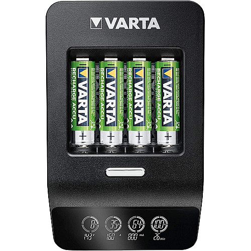 Зарядное устройство Varta LCD Ultra Fast Plus Charger 4хNI MH AA2100 мАч