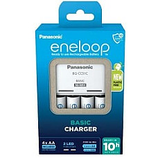 Зарядний пристрій Basic Charger+  Акумулятор Eneloop NI-MH  AA 2000 мАг, 4 шт.