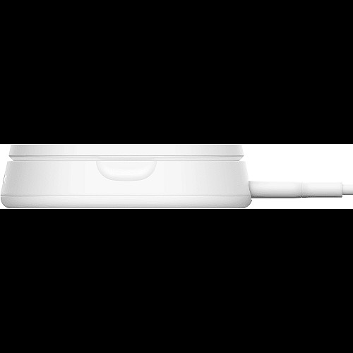 Зарядний пристрій бездротовий Belkin 15Вт Magnetic Stand Qi2, адаптер 20Вт USB-C, білий