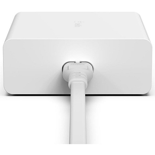 Зарядний пристрій мережевий Belkin 108Вт 2хUSB-С GAN PD PPS/2хUSB-A, білий