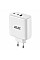 Зарядное устройство сетевое 2E 65Вт GaN 2хUSB-C/USB-A, PD/QC, белый