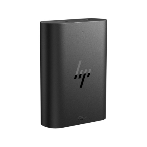 Зарядний пристрій мережевий HP 65W 2хUSB-C, кабель USB-C > USB-C, 1м, чорний