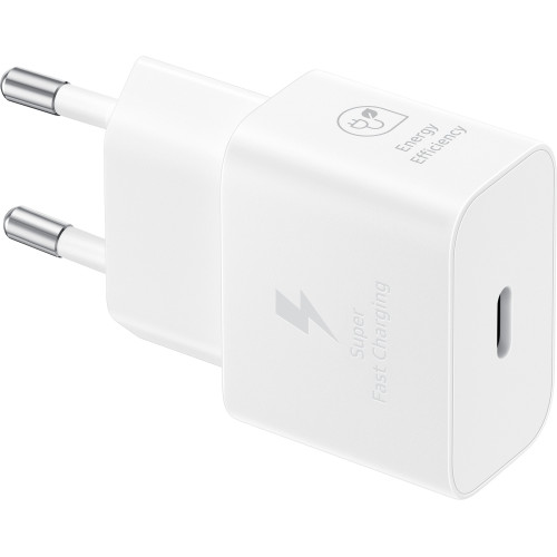 Зарядний пристрій мережевий Samsung 25Вт USB-С, білий