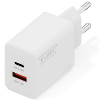 Зарядний пристрій DIGITUS 1хUSB-C, 1хUSB-A, 20W