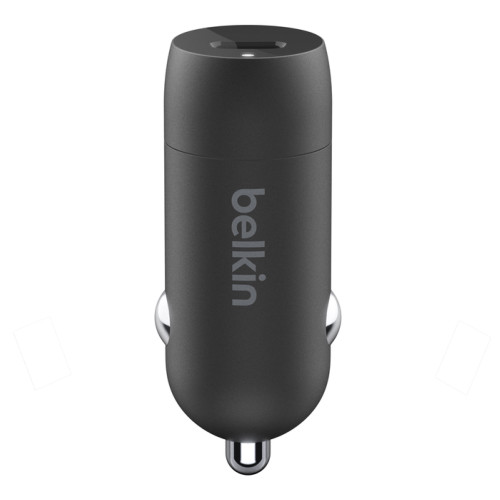 Зарядний пристрій автомобільний Belkin 30Вт USB-C PD PPS, кабель USB-C > USB-C, 1м, чорний