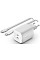 Зарядний пристрій мережевий Belkin 65Вт 2хUSB-С GAN PD PPS, кабель USB-С > USB-C, 2м, білий