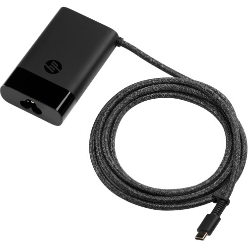 Зарядний пристрій мережевий HP 65W USB-C, кабель USB-C, 1м, чорний
