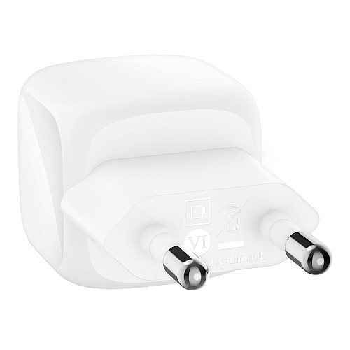 Зарядний пристрій мережевий Belkin 30Вт USB-С PD PPS, білий