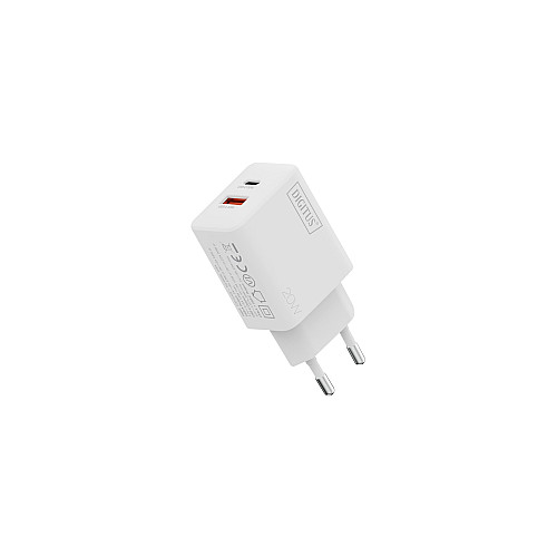 Зарядний пристрій DIGITUS 1хUSB-C, 1хUSB-A, 20W