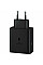 Зарядний пристрій мережевий Samsung 50Вт 2xUSB-С, кабель USB-C > USB-C, 1.8м, чорний