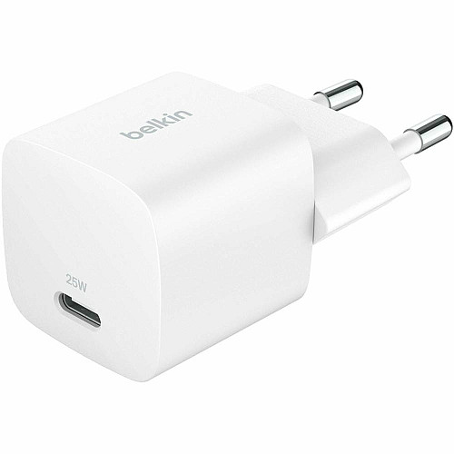 Зарядний пристрій мережевий Belkin 25Вт USB-С PD PPS, білий