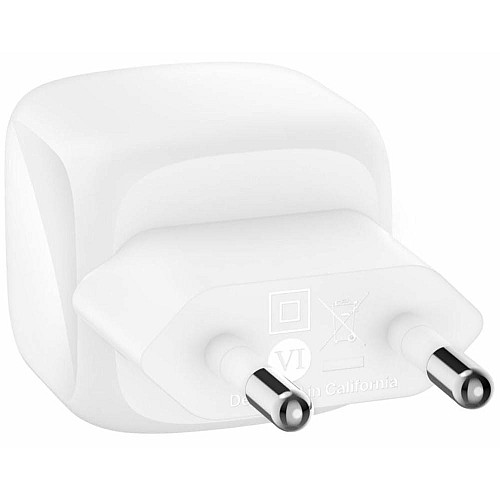 Зарядное устройство сетевое Belkin 30Вт USB-С PD PPS, кабель USB-С > USB-C, 1м, PVC, белый