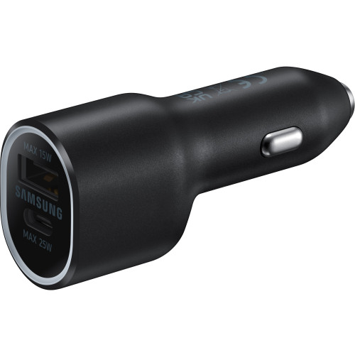 Зарядний пристрій автомобільний Samsung 40Вт USB-A/USB-C, чорний