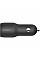 Зарядний пристрій автомобільний Belkin 24Вт 2хUSB-A, кабель USB-A > USB-C, 1м, чорний