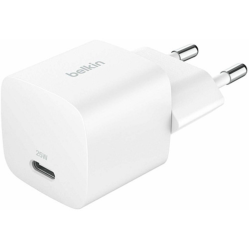 Зарядний пристрій мережевий Belkin 25Вт USB-С PD PPS, білий