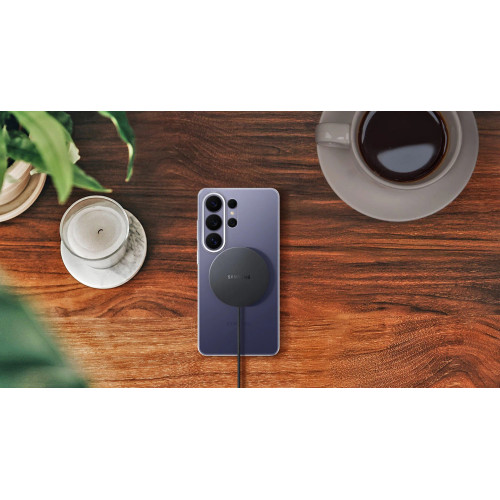 Зарядний пристрій бездротовий Samsung 25Вт Magnetic Wireless, адаптер 45Вт USB-C, сірий темний
