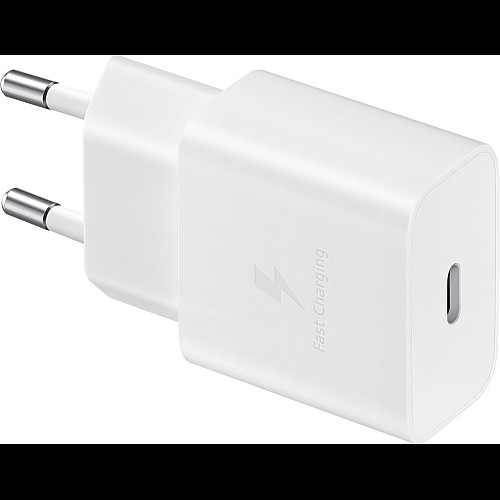 Зарядний пристрій мережевий Samsung 15Вт USB-С, кабель USB-C > USB-C, 1м, білий