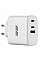 Зарядное устройство сетевое 2E 65Вт GaN 2хUSB-C/USB-A, PD/QC, белый