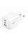 Зарядний пристрій мережевий Belkin 70Вт 2хUSB-С/USB-A GAN PD PPS, білий
